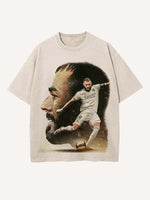 Karim Benzema Print Round Neck T-shirt