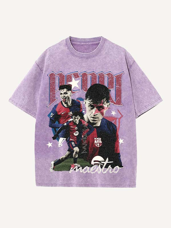 Pedri Print Round Neck T-shirt