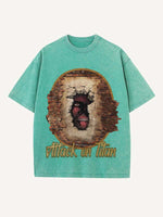 Attack on Titan Print Round Neck T-shirt