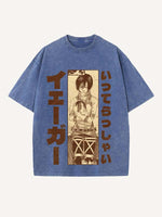Attack on Titan Print Round Neck T-shirt