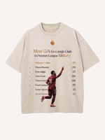 Mohamed Salah Print Round Neck T-shirt