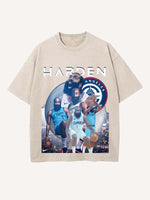 James Harden Print Round Neck T-shirt