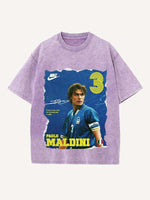 Paolo Maldini Print Round Neck T-shirt