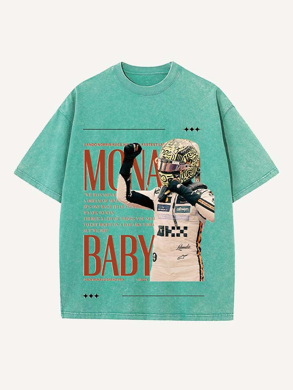 Lando Norris Print Round Neck T-shirt