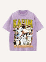 Karim Benzema Print Round Neck T-shirt