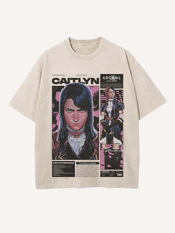 Arcane Print Round Neck T-shirt