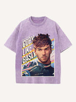 Pierre Gasly Print Round Neck T-shirt