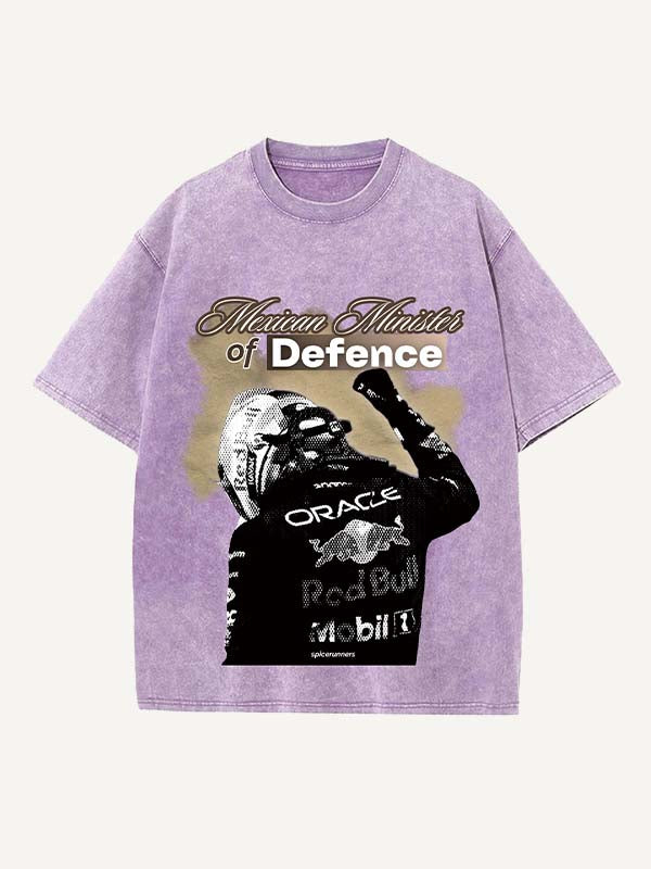 Sergio Perez Print Round Neck T-shirt