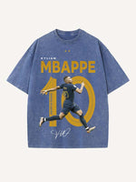 Kylian Mbappé Print Round Neck T-shirt