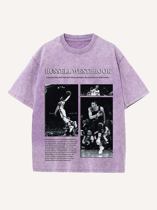 Russell Westbrook Print Round Neck T-shirt