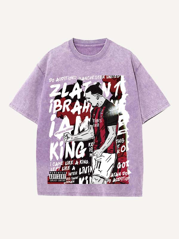 Zlatan Ibrahimović Print Round Neck T-shirt