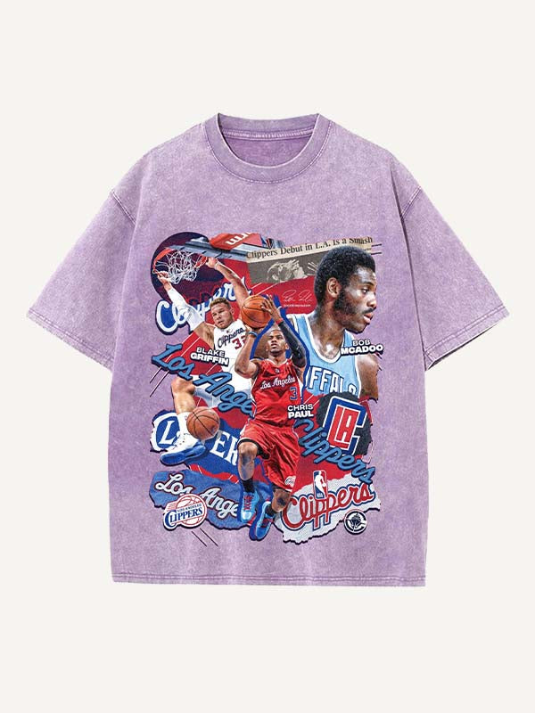 Chris Paul Print Round Neck T-shirt