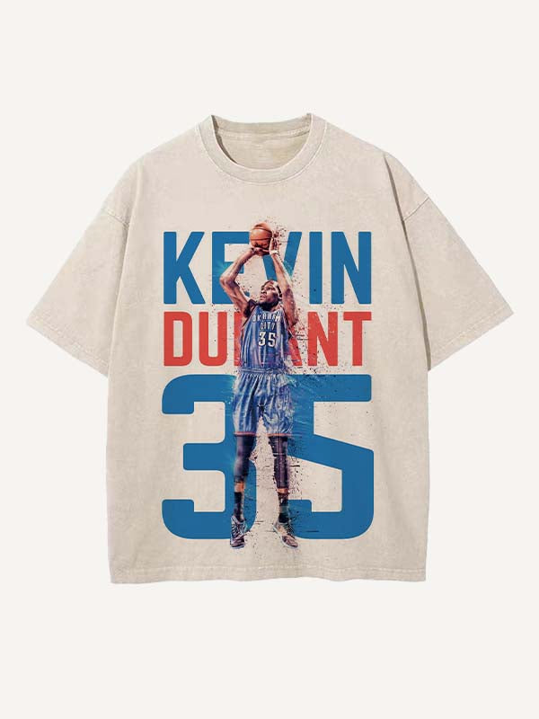 Kevin Durant Print Round Neck T-shirt