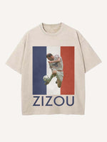 Zizou Print Round Neck T-shirt
