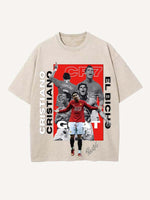 Cristiano Ronaldo Print Round Neck T-shirt