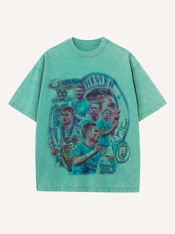 Kevin De Bruyne Print Round Neck T-shirt