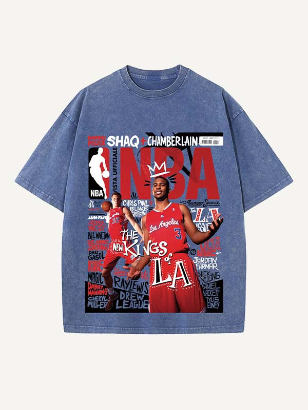 Chris Paul Print Round Neck T-shirt