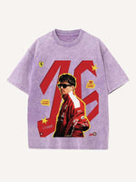 Charles Leclerc Print Round Neck T-shirt