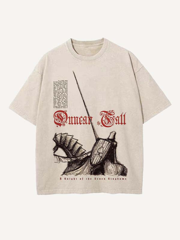 A Knight of the Seven Kingdoms Print Round Neck T-shirt