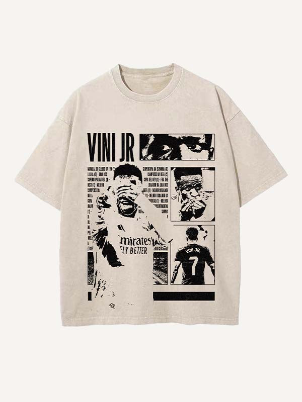 Vinícius Júnior Print Round Neck T-shirt