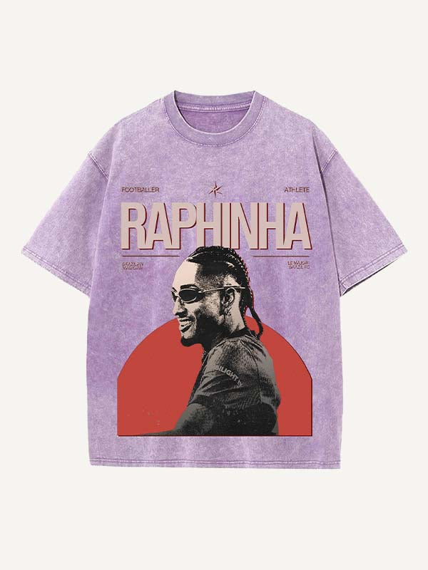 Raphinha Print Round Neck T-shirt