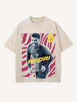 Pedri Print Round Neck T-shirt