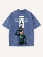 Gareth Bale Print Round Neck T-shirt
