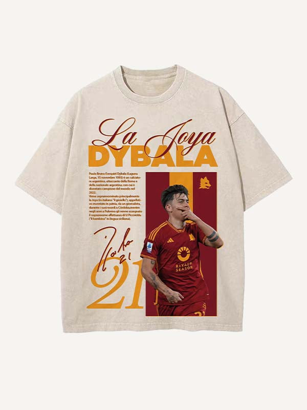 Paulo Dybala Print Round Neck T-shirt