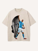 Erling Haaland Print Round Neck T-shirt