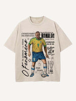 Ronaldo Print Round Neck T-shirt