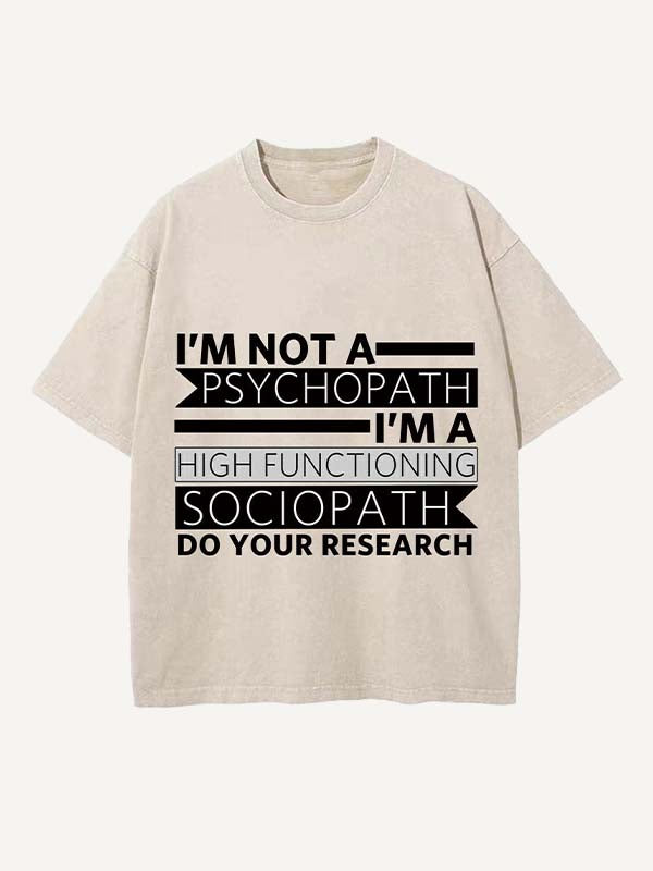 Sherlock Print Round Neck T-shirt