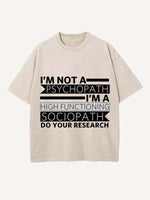 Sherlock Print Round Neck T-shirt