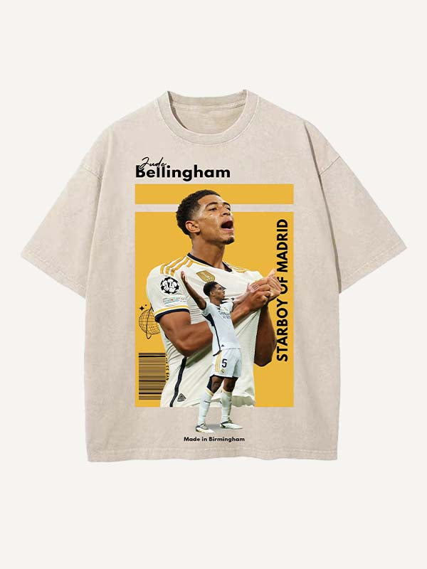 Jude Bellingham Print Round Neck T-shirt