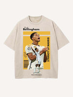 Jude Bellingham Print Round Neck T-shirt