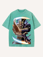 One-Punch Man Print Round Neck T-shirt