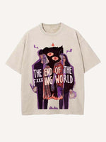 The End of the Fxxxing World Print Round Neck T-shirt