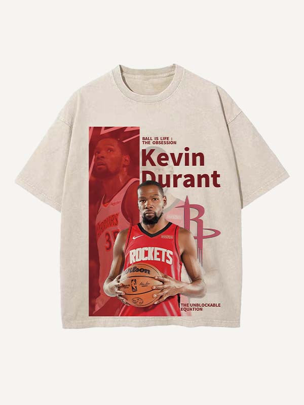 Kevin Durant Print Round Neck T-shirt
