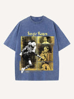 Sergio Ramos Print Round Neck T-shirt