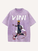 Vinícius Júnior Print Round Neck T-shirt