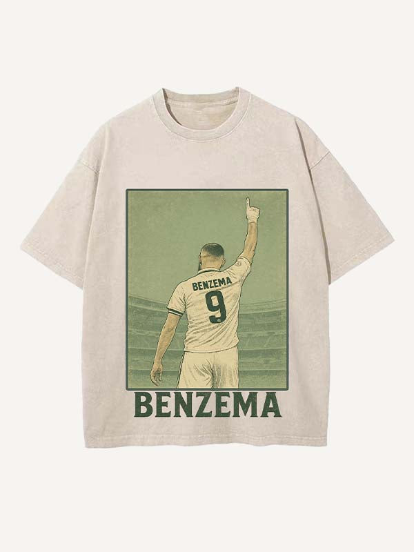 Karim Benzema Print Round Neck T-shirt