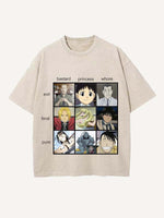 Fullmetal Alchemist Print Round Neck T-shirt