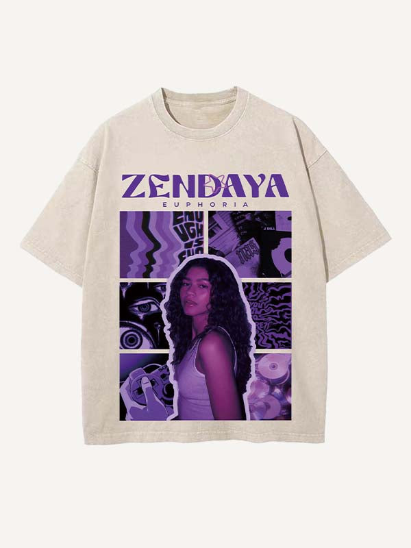 Euphoria Print Round Neck T-shirt