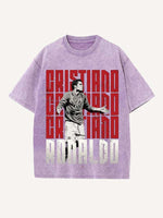 Cristiano Ronaldo Print Round Neck T-shirt