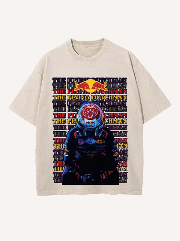 Max Verstappen Print Round Neck T-shirt
