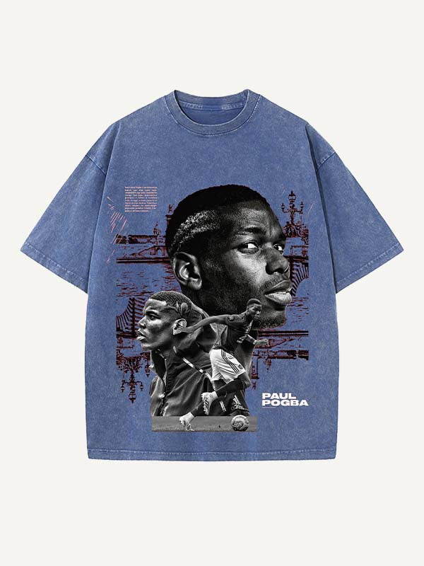 Paul Pogba Print Round Neck T-shirt
