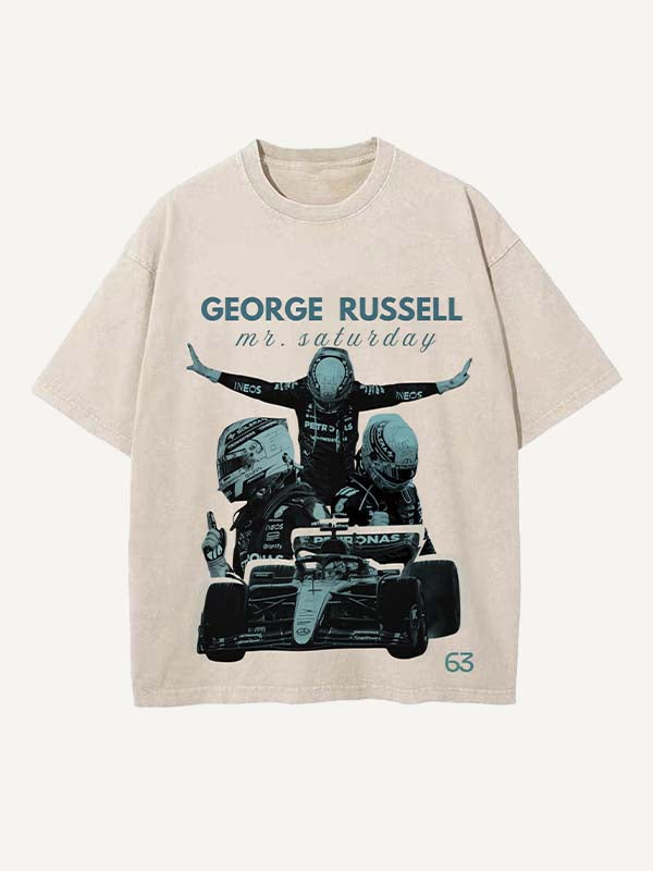 George Russell Print Round Neck T-shirt