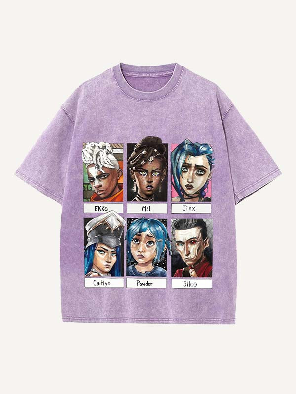 Arcane Print Round Neck T-shirt