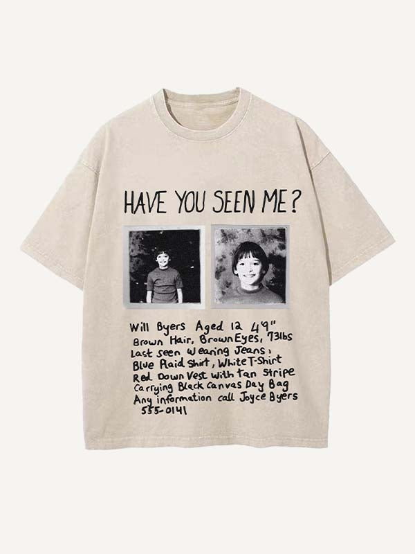 Stranger Things Print Round Neck T-shirt