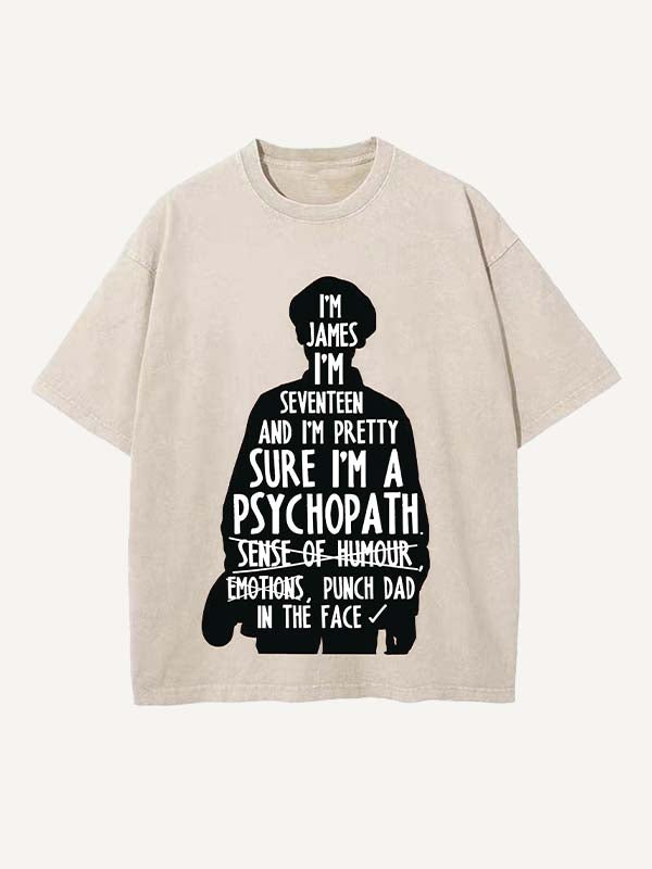 The End of the Fxxxing World Print Round Neck T-shirt