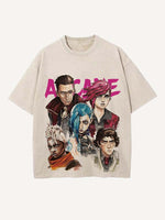 Arcane Print Round Neck T-shirt
